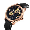 high quality SKMEI 9223 imported watches china genuine leather automatic watch movement